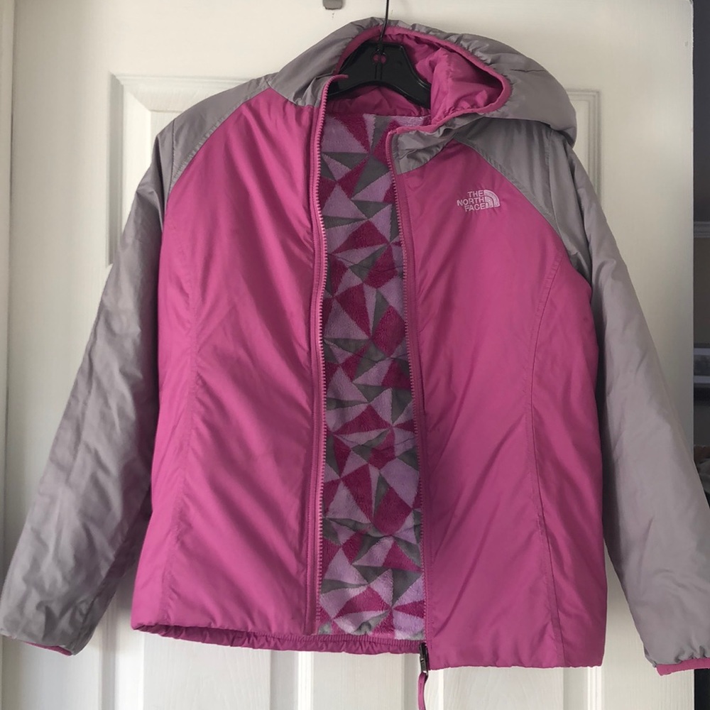 The North Face reversible hooded puffer